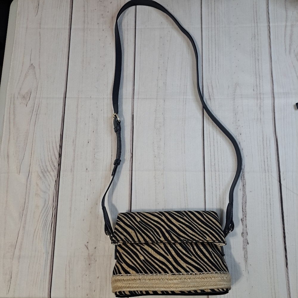 Vince Camtuo Zebra Print Crossbody Bag